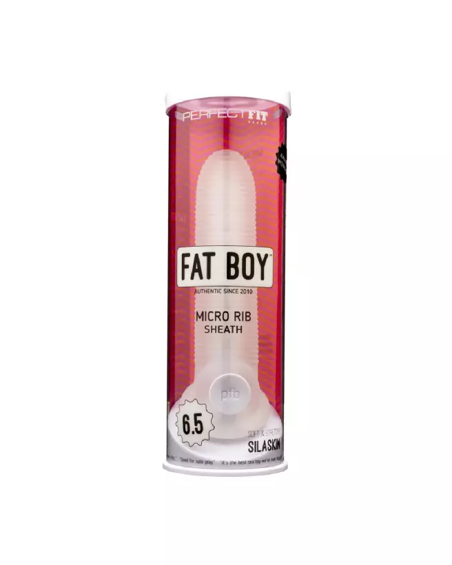 Gaine Fat Boy Micro Ribbed Sheath PerfectFitBrand pour augmentation de taille et texture stimulante-2