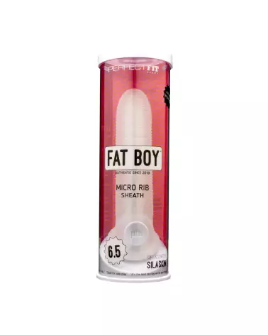 Gaine Fat Boy Micro Ribbed Sheath PerfectFitBrand pour augmentation de taille et texture stimulante-2