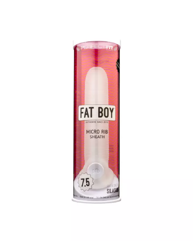 Gaine Fat Boy Micro Ribbed 19 cm PerfectFitBrand augmente taille et plaisir-2