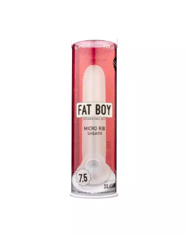 Gaine Fat Boy Micro Ribbed 19 cm PerfectFitBrand augmente taille et plaisir-2