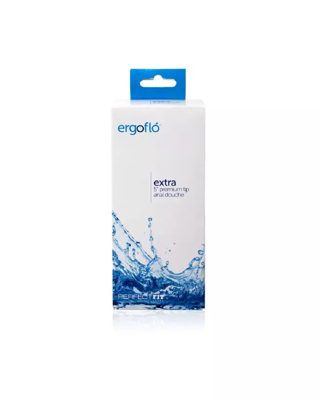 Image de la poire à lavement Ergoflo Extra en noir par PerfectFitBrand pour hygiène anale-2