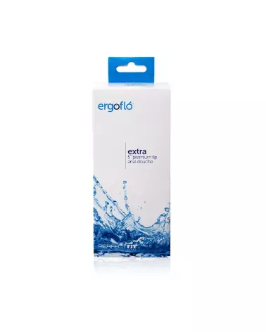 Image de la poire à lavement Ergoflo Extra en noir par PerfectFitBrand pour hygiène anale-2