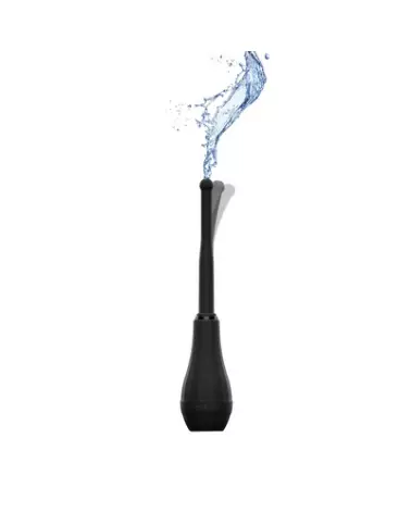 Image Poire à Lavement Ergoflo Director Noire par PerfectFitBrand pour Nettoyage Anal Profond et Hygiénique-1