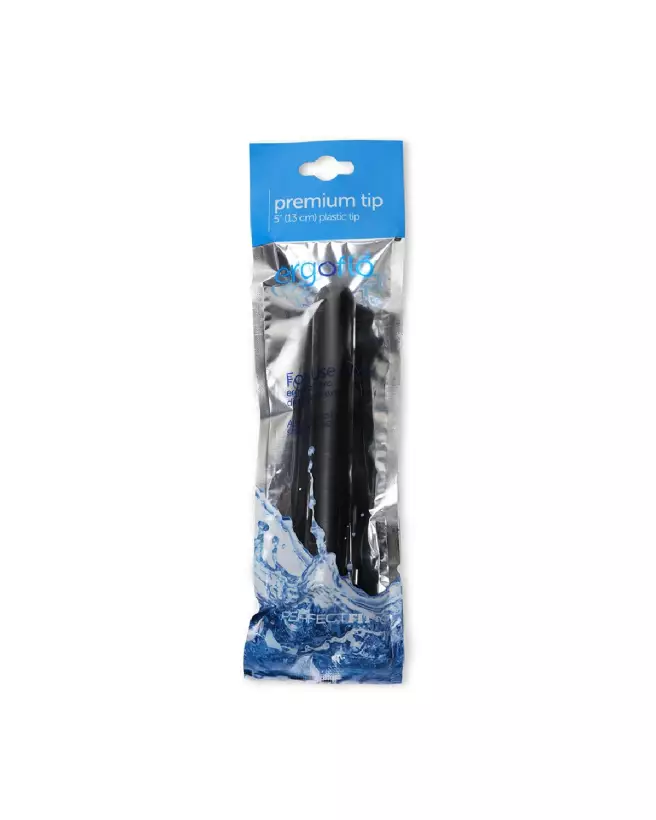 Ergoflo Premium Tip 13 cm noir PerfectFitBrand pour douche anale-2