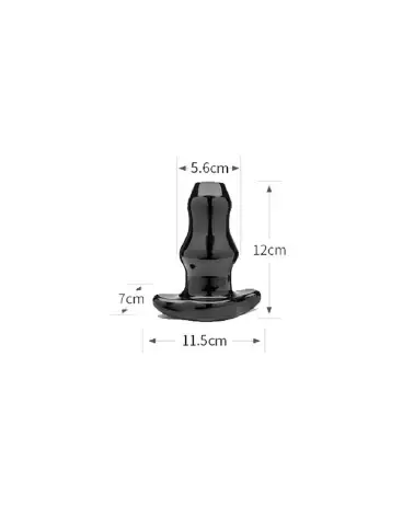 Double Tunnel Plug Hollow Butt Plug Taille M par PerfectFitBrand pour exploration anal-3