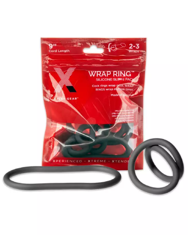 Cockring Silicone Slim Wrap Ring de PerfectFitBrand pour endurance et confort-3