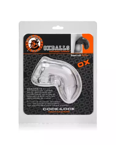 Oxballs Cock-Lock Chastity and Packer Clear in Transparent Material-2