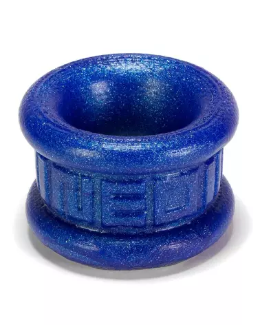 Neo Short Ballstretcher Blueballs d'Oxballs en silicone pour amélioration masculine et confort optimal-3