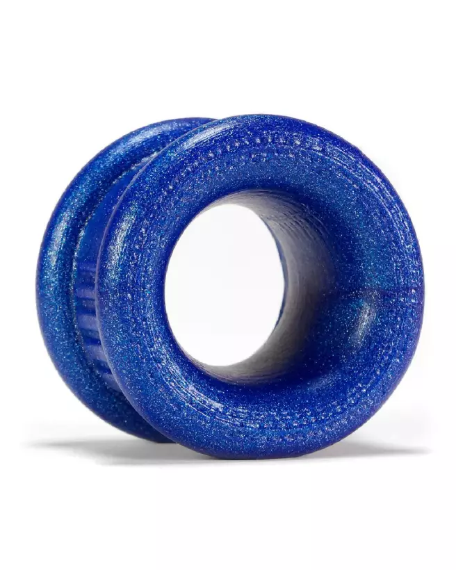 Neo Short Ballstretcher Blueballs d'Oxballs en silicone pour amélioration masculine et confort optimal-4