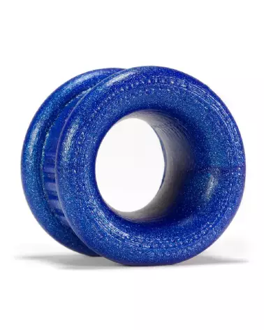 Neo Short Ballstretcher Blueballs d'Oxballs en silicone pour amélioration masculine et confort optimal-4
