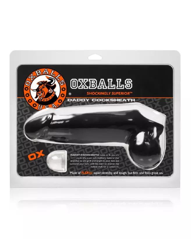 Image Daddy Blubbery Cocksheath Black de Oxballs, gaine pour pénis-2