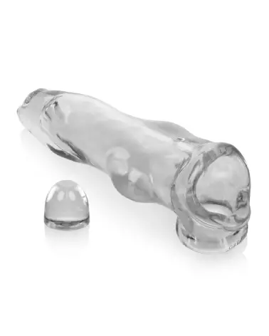 Image du Beast Cocksheath Clear par Oxballs, gaine pour pénis en silicone transparent-3