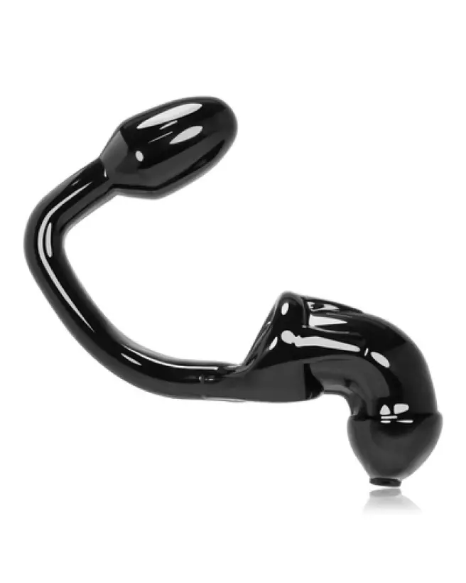 Image du Tailpipe Chastity Asslock and Cocklock par Oxballs en noir, dispositif de chasteté premium-1