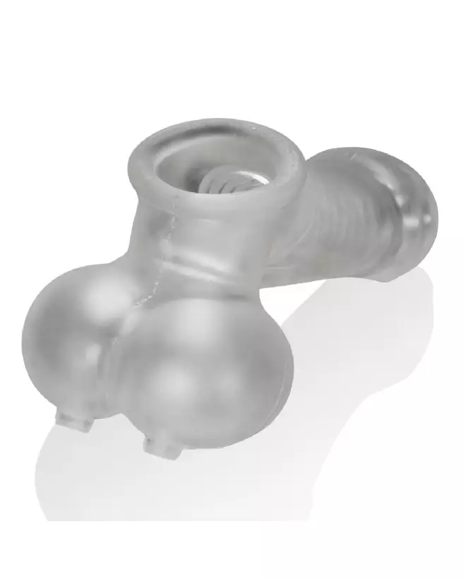 Sackjack Wearable Jackoff Sheath Clear Frost par Oxballs, gaine pour pénis en silicone-3