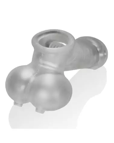 Sackjack Wearable Jackoff Sheath Clear Frost par Oxballs, gaine pour pénis en silicone-3