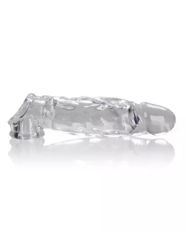 Image de la gaine pour pénis Butch Veiny Cocksheath Clear d'Oxballs, manchon réaliste et confortable-1