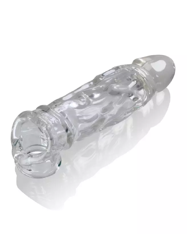 Image de la gaine pour pénis Butch Veiny Cocksheath Clear d'Oxballs, manchon réaliste et confortable-3