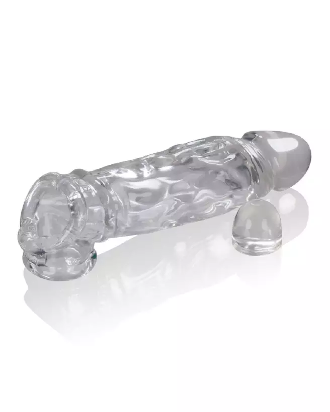 Image de la gaine pour pénis Butch Veiny Cocksheath Clear d'Oxballs, manchon réaliste et confortable-5