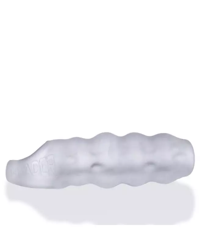 Image du Cocksheath Invader Humpy Open-Ended Clear Ice de Oxballs, gaine pour pénis transparente et flexible-1