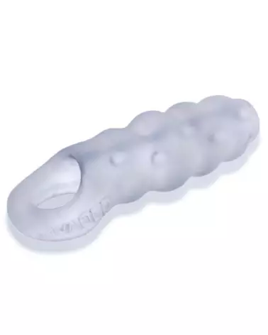 Image du Cocksheath Invader Humpy Open-Ended Clear Ice de Oxballs, gaine pour pénis transparente et flexible-3