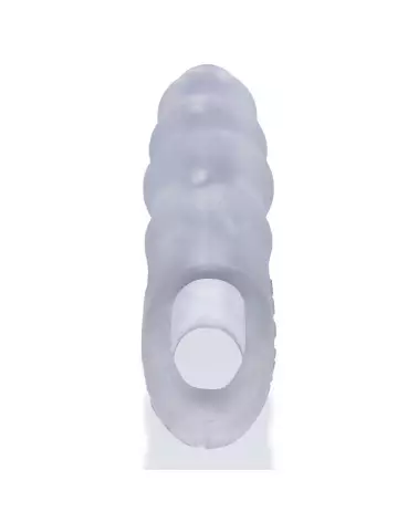 Image du Cocksheath Invader Humpy Open-Ended Clear Ice de Oxballs, gaine pour pénis transparente et flexible-5
