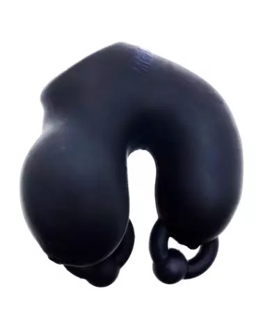 Image de la cage de chasteté Meatlocker Black Ice d'Oxballs, design discret et durable pour contrôle sécurisé-1