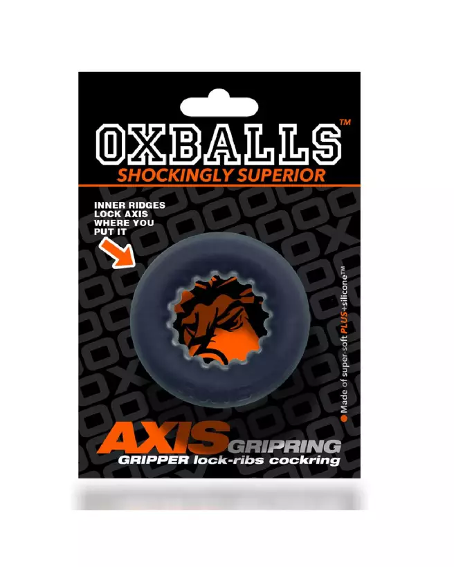 Cockring Oxballs noir flexible pour endurance et confort-2