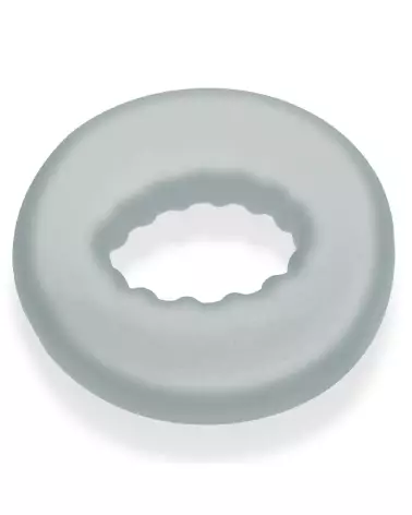 Image du Cockring Oxballs Axis Inner Ribbed Griphold en Clear Ice, conçu pour confort et performance optimale-3