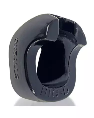 Image du Cockring Oxballs Big-D Bigger Bulge avec Shaft Grippers en Noir-1