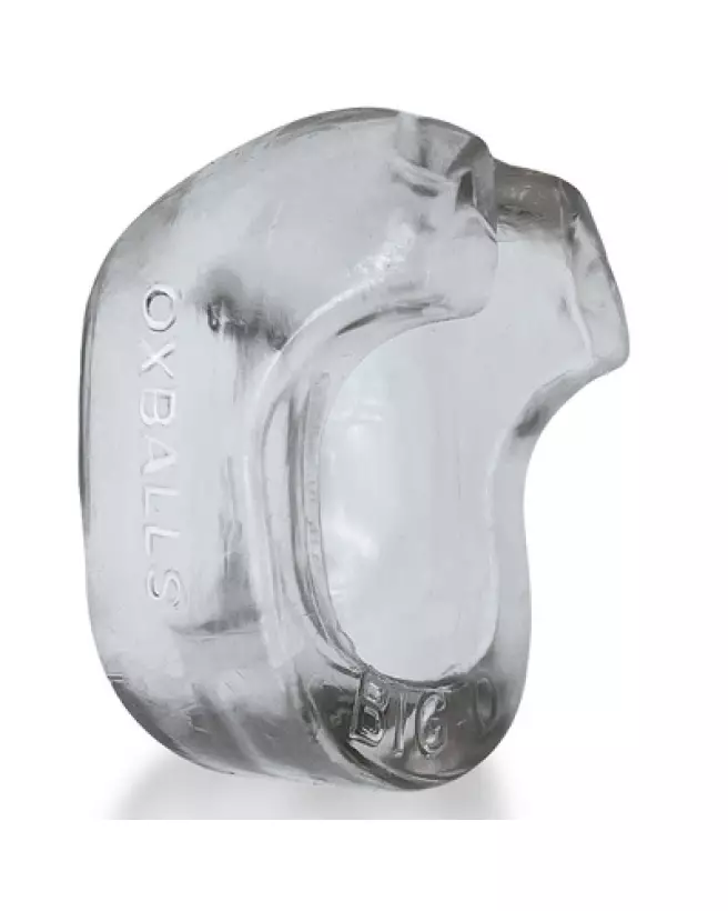 Oxballs Big-D Bigger Bulge Cockring Clear with Shaft Grippers-1