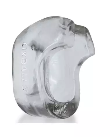 Oxballs Big-D Bigger Bulge Cockring Clear with Shaft Grippers-1