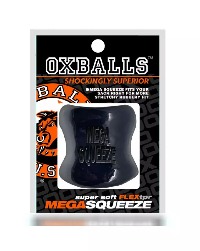 Image Mega Squeeze Ergofit Ballstretcher Noir par Oxballs - Accessoire de Confort et Étirement-2