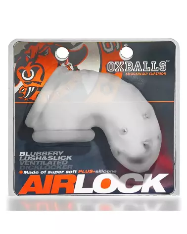 Image de la Cage de Chasteté Airlock Air-Lite Vented Clear Ice par Oxballs-2