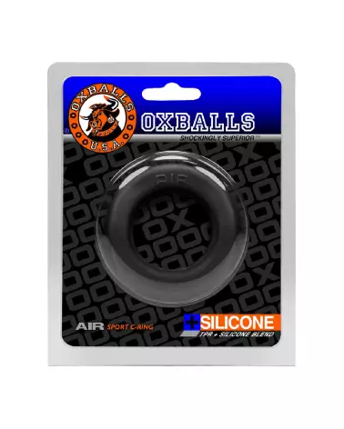 Cockring Oxballs Airflow en silicone Black Ice pour performance optimale et confort-2