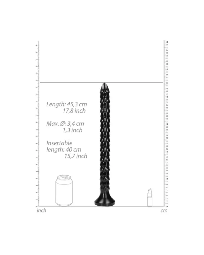 Scaled Anal Snake 16 Inch by Ouch! Shots - High-Quality Silicone Anal Toy-5