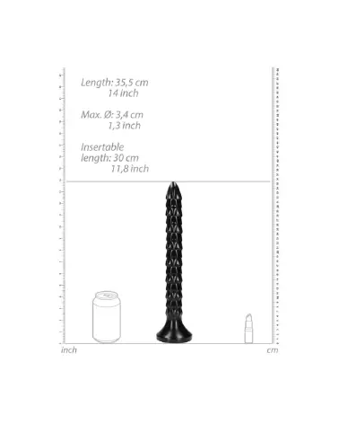 Scaled Anal Snake 12 inch by Ouch! Shots - Enhanced Textured Anal Toy-3