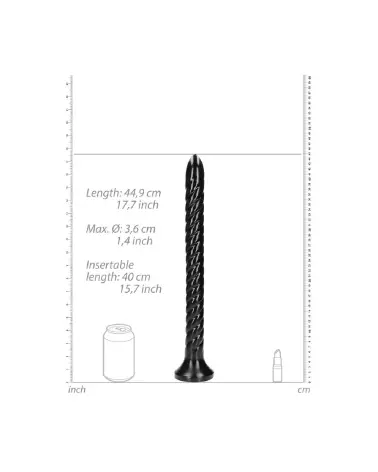 Swirled Anal Snake 40 cm par Ouch! by Shots pour plaisir anal profond-3