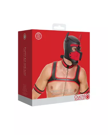 Kit Chiot Néoprène S/M Ouch! by Shots pour Pet Play-2