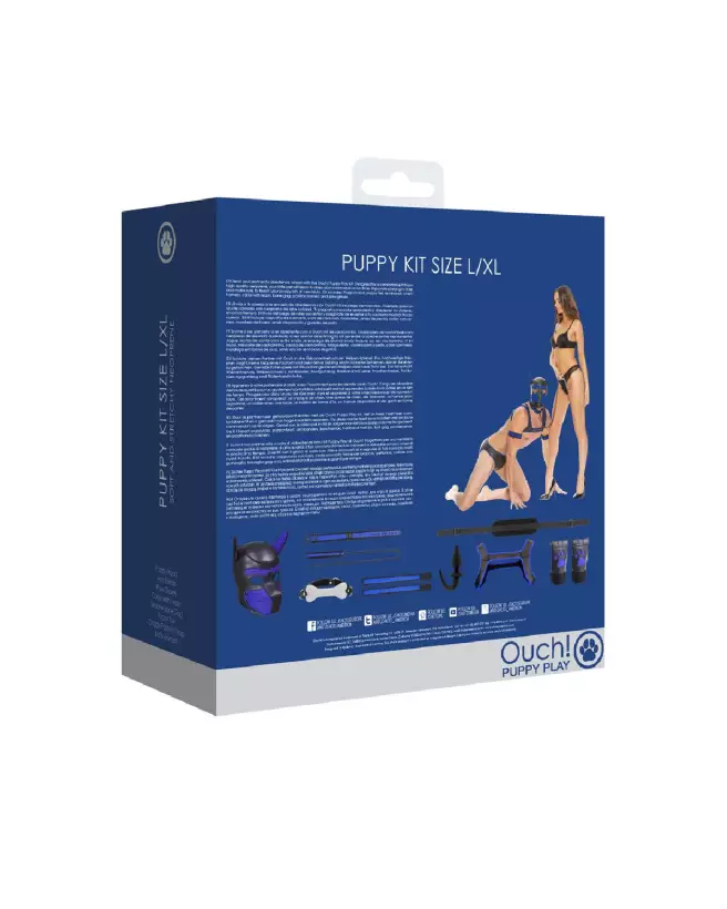 Neoprene Puppy Kit L/XL Ouch! by Shots pour Pet Play-3
