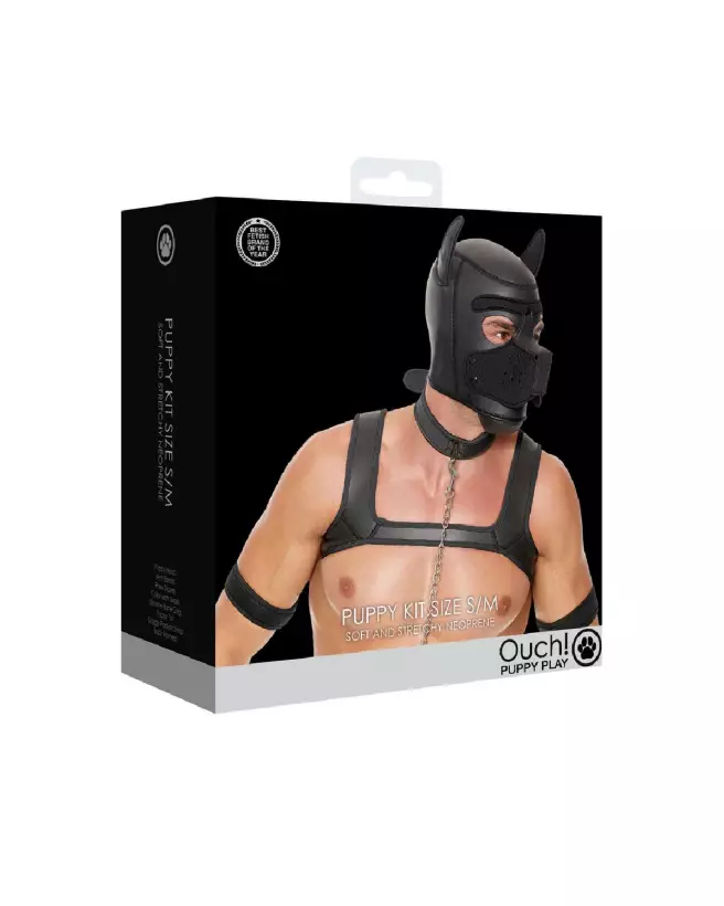 Image du Neoprene Puppy Kit S/M par Ouch! by Shots pour Pet Play-2
