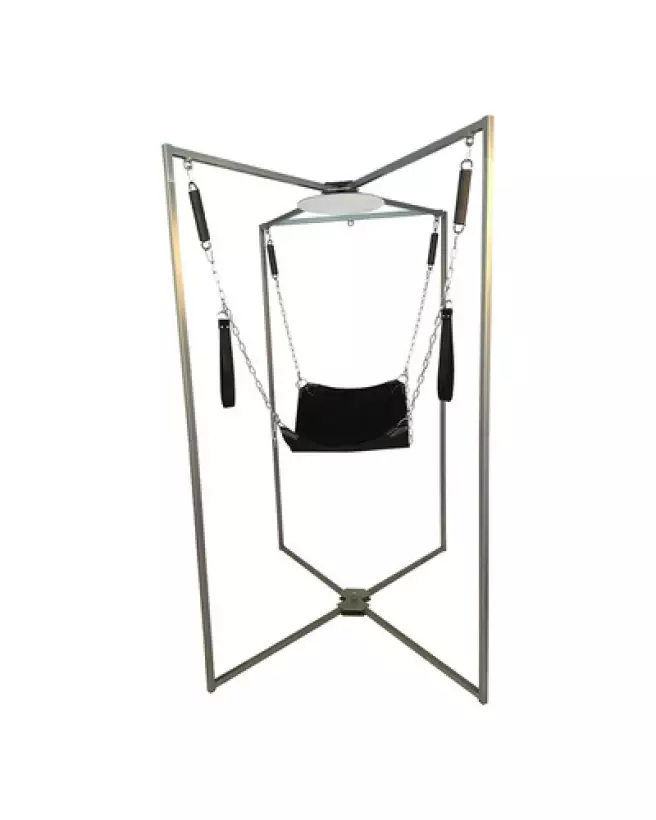 Miroir incassable Mr. Sling avec cadre métallique robuste pour intérieur et extérieur-1
