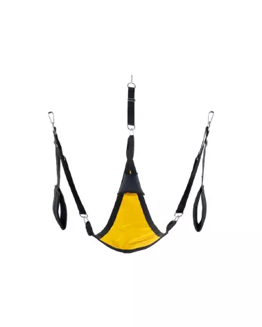 Balançoire sexuelle Mr. Sling en toile triangle avec points de fixation ajustables-4