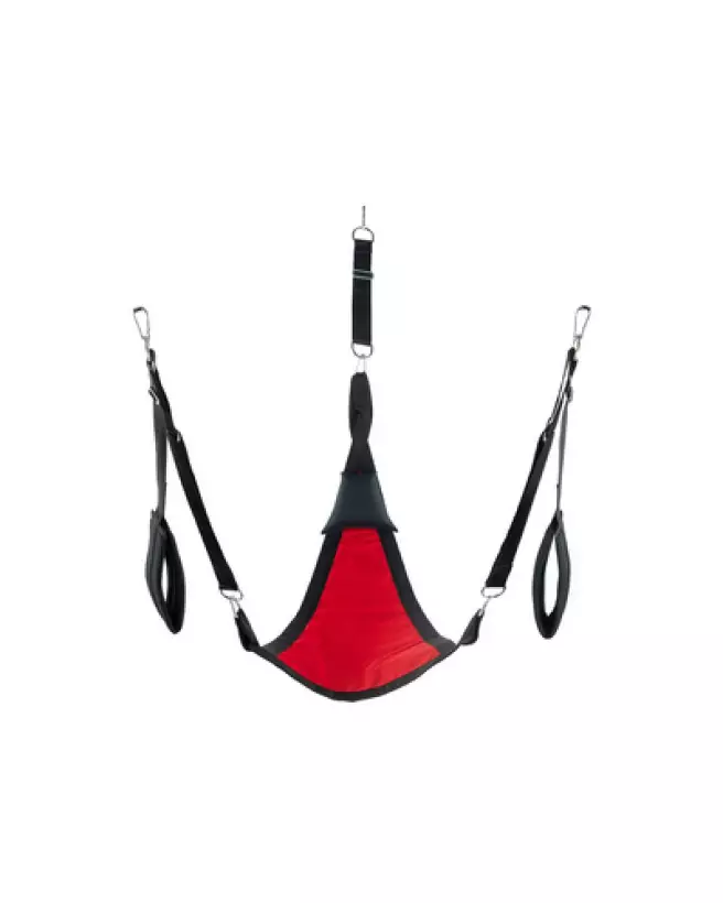 Image de la balançoire sexuelle Triangle Canvas Sling de Mr. Sling avec options à 3 ou 4 points-1