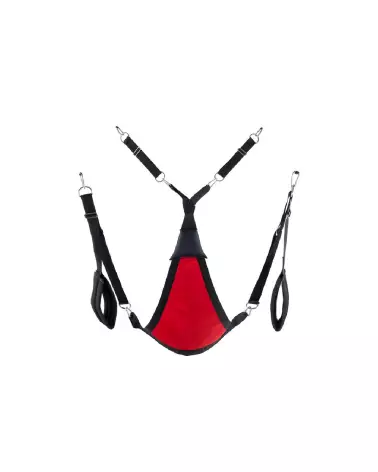 Image de la balançoire sexuelle Triangle Canvas Sling de Mr. Sling avec options à 3 ou 4 points-3