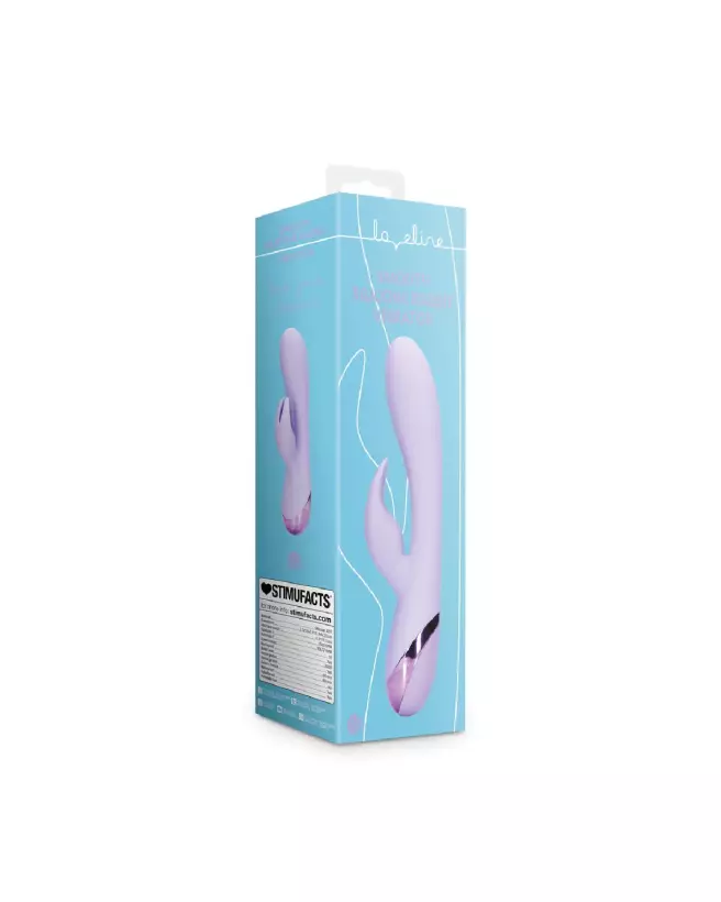 Silicone Rabbit Vibrator Lavender Digital par Loveline Shots-2