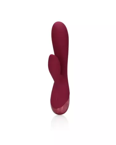 Smooth Silicone Rabbit Vibrator Dark Cherry par Loveline by Shots - Image du produit-1