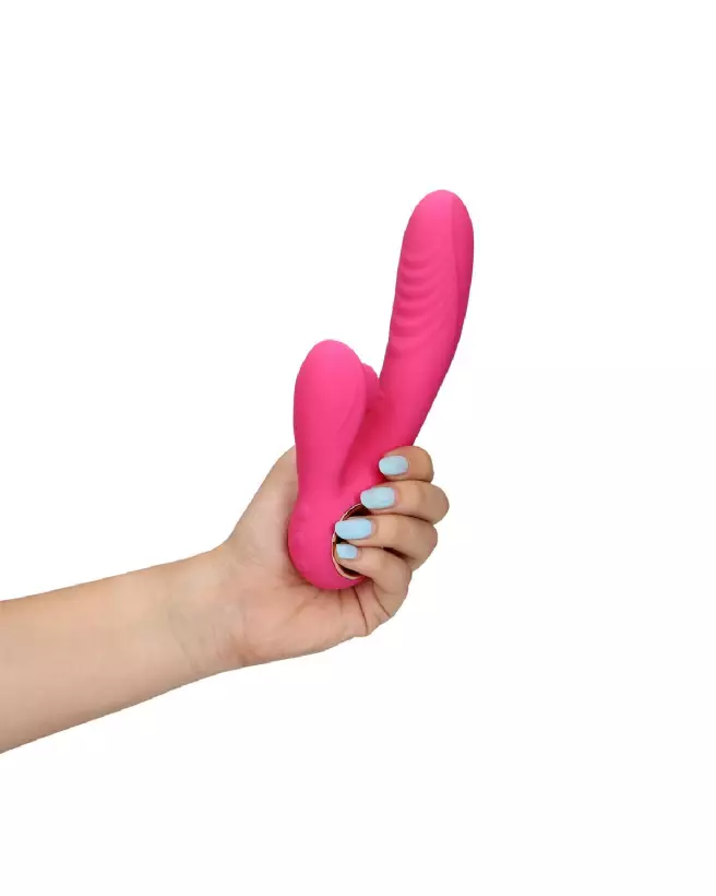 Image du Strapon Flexible Vibrant Sans Bretelles de Loveline by Shots-7
