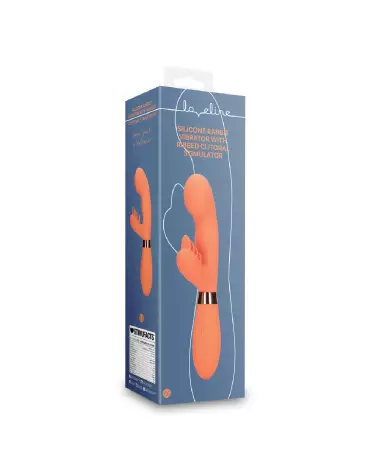 Image du Vibrateur Lapin en Silicone avec Stimulateur Clitoridien Cannelé Loveline by Shots-2