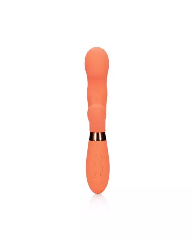 Image du Vibrateur Lapin en Silicone avec Stimulateur Clitoridien Cannelé Loveline by Shots-5