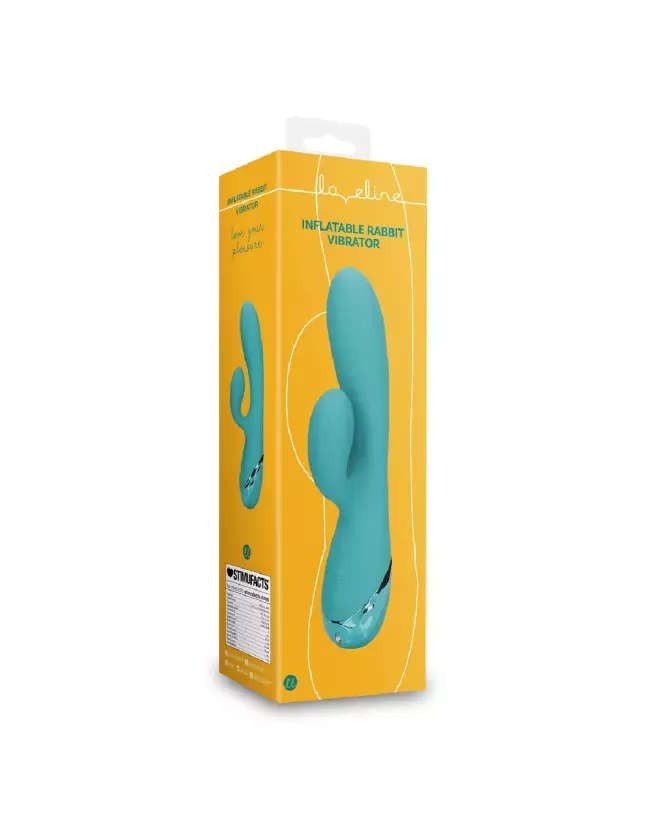 Vibrateur Lapin Gonflable Loveline by Shots en action-2